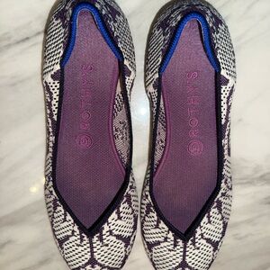 Rothy's Women's Purple and White Flats